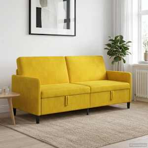 Sofa s shrambo Rumena 192 x 78 x 87 cm Poliester