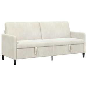Sofa s úložným prostorem Krémová 192 x 78 x 87 cm Polyester - obrázek 2