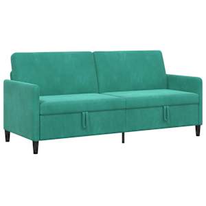 Sofa s úložným prostorem Tyrkysová 192 x 78 x 87 cm Polyester - obrázek 2