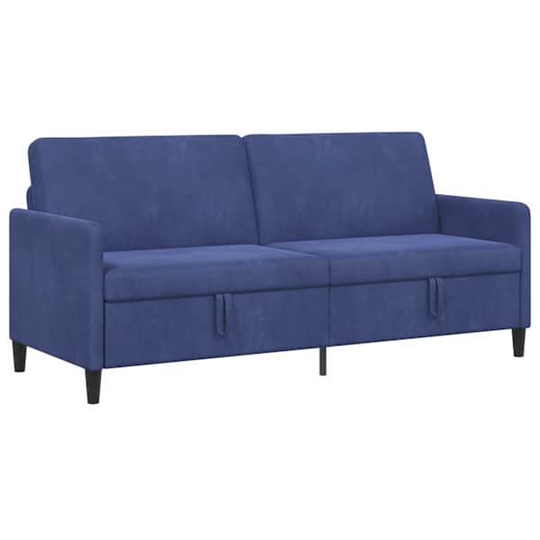 vidaXL Sohva koos hoiuruumiga Politsei sinine 192 x 78 x 87 cm