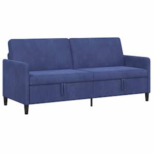 Sofa s úložným prostorem Policová modrá 192 x 78 x 87 cm - obrázek 2
