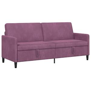 Sofa s úložným prostorem Fialová 192 x 78 x 87 cm Polyester - obrázek 2