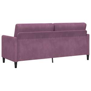 Sofa s úložným prostorem Fialová 192 x 78 x 87 cm Polyester - obrázek 5