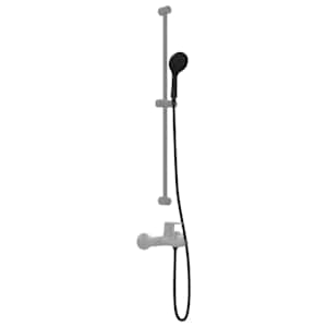 Sada sprchové hlavice Černá 150 cm Nerezová ocel - obrázek 3