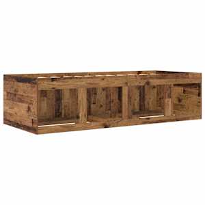 Rám postele s úložným prostorem Staré dřevo 80 x 200 cm - obrázek 6