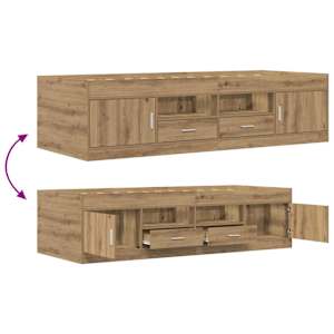 Rám postele s úložným prostorem Dub artisan 80 x 200 cm - obrázek 8