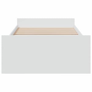 Rám postele s úložným prostorem se zásuvkou Bílá 80 x 200 cm - obrázek 4