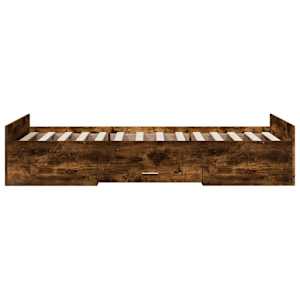 Rám postele s úložným prostorem Kouřový dub 80 x 200 cm - obrázek 5