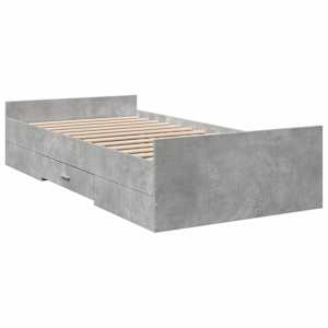 Rám postele s úložným prostorem Betonově šedá 80 x 200 cm - obrázek 3