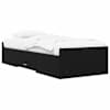 vidaXL Voodiraam ladustamisega Must tamm 80 x 200 cm Tehispuit