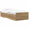 vidaXL Voodiraam ladustamisega Artisan tamm 80 x 200 cm Tehispuit