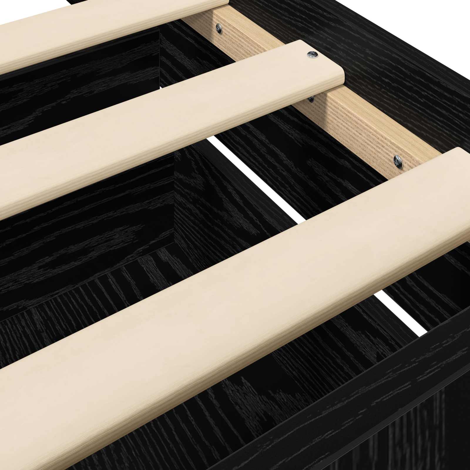 vidaXL Bettrahmen mit Schubladen Schwarze Eiche Holzwerkstoff – Bild 7