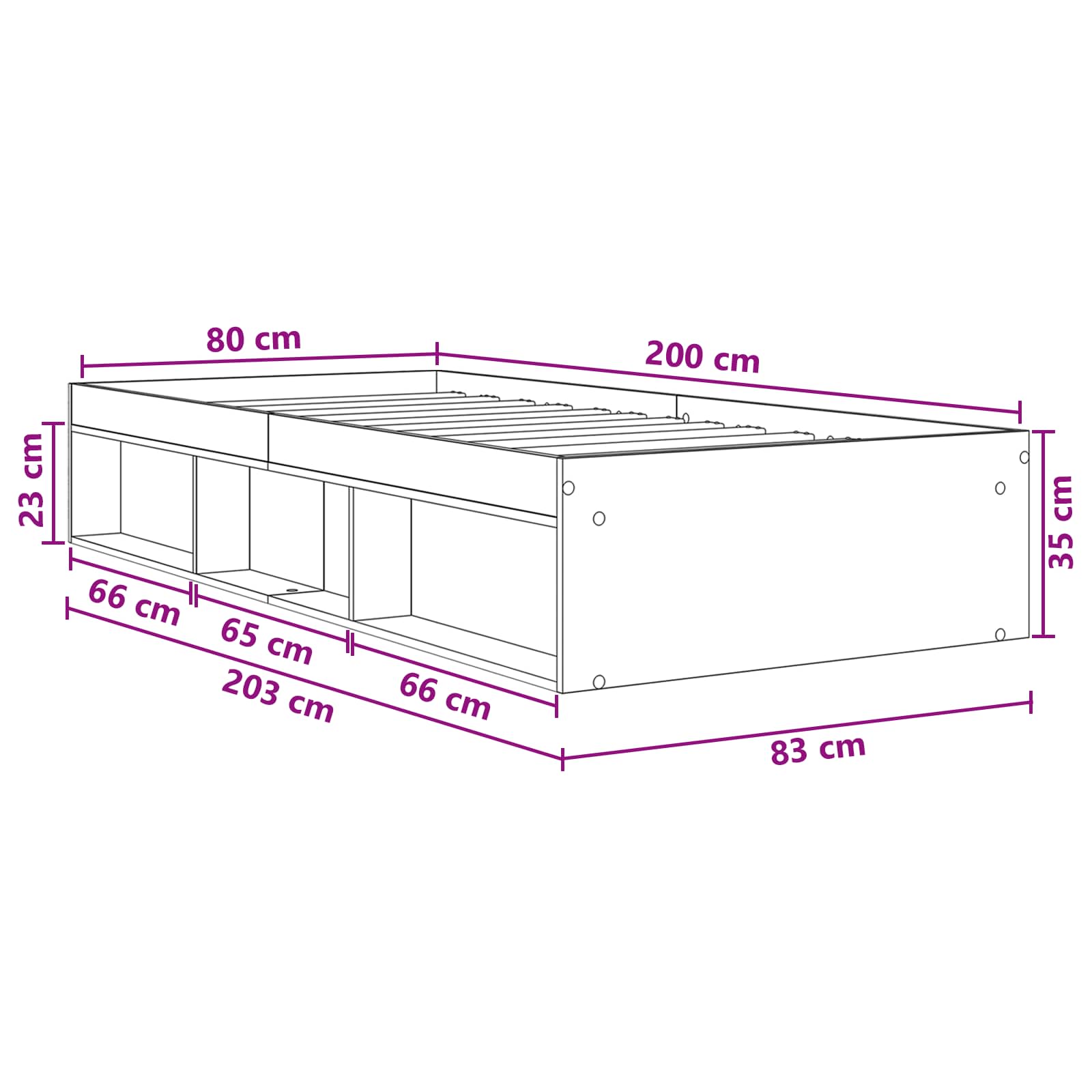 Bed Frame size guide