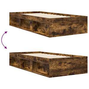 Rám postele s úložným prostorem Kouřový dub 80 x 200 cm - obrázek 8