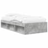 vidaXL Voodiraam ladustamisega Betoonhall 80 x 200 cm Tehispuit