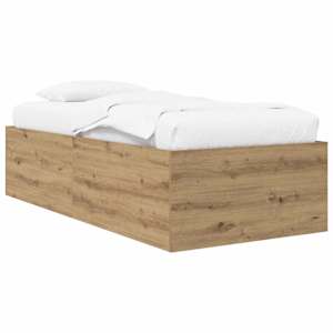 Postel na podlaze Dub artisan 80 x 200 cm Kompozitní dřevo - obrázek 2