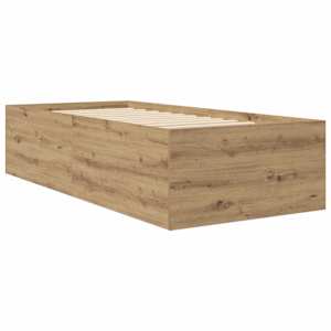 Postel na podlaze Dub artisan 80 x 200 cm Kompozitní dřevo - obrázek 3