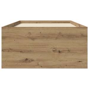 Postel na podlaze Dub artisan 80 x 200 cm Kompozitní dřevo - obrázek 4