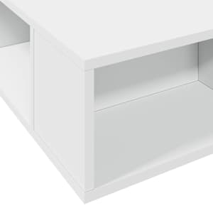 Rám postele s úložným prostorem s policí Bílá 80 x 200 cm - obrázek 8