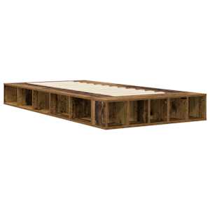 Rám postele s úložným prostorem Staré dřevo 80 x 200 cm - obrázek 3