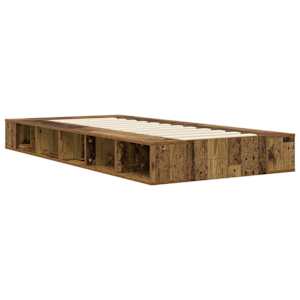 Rám postele s úložným prostorem Staré dřevo 80 x 200 cm - obrázek 6