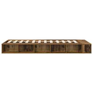 Rám postele s úložným prostorem Staré dřevo 80 x 200 cm - obrázek 5