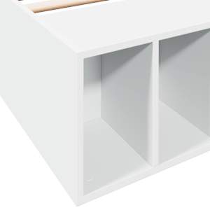 Rám postele s úložným prostorem s policí Bílá 80 x 200 cm - obrázek 8
