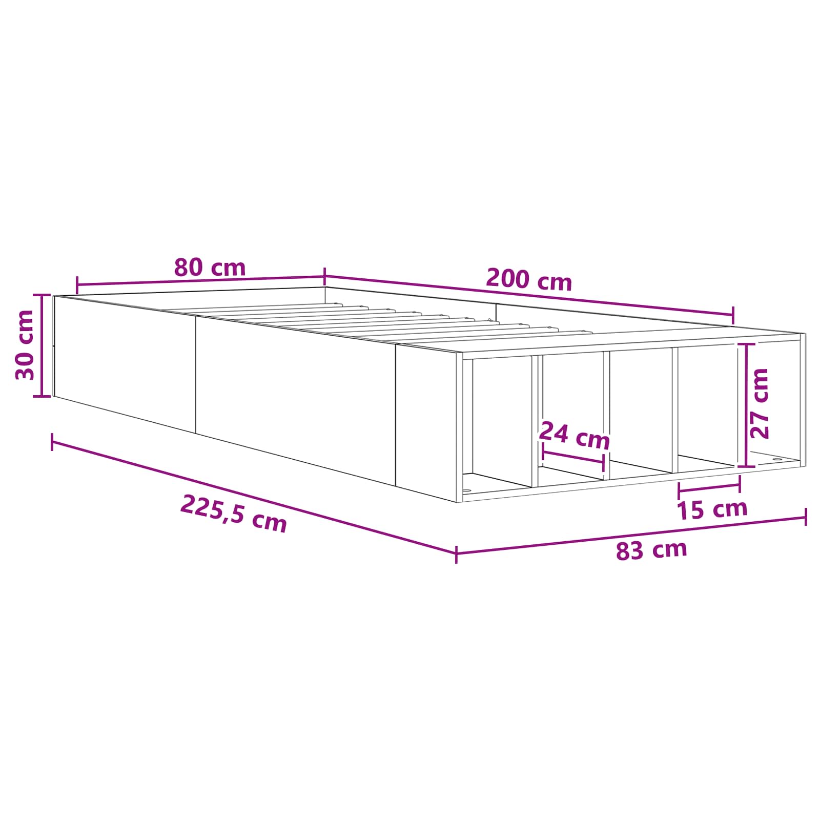 Bed Frame size guide