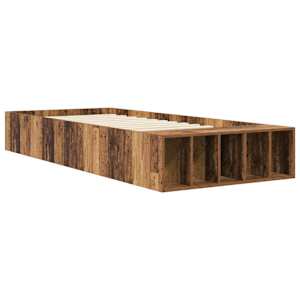 Rám postele s úložným prostorem Staré dřevo 80 x 200 cm - obrázek 3