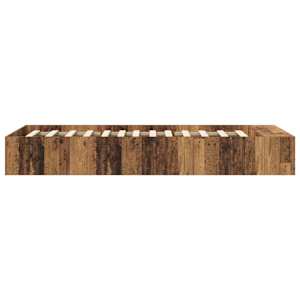 Rám postele s úložným prostorem Staré dřevo 80 x 200 cm - obrázek 5