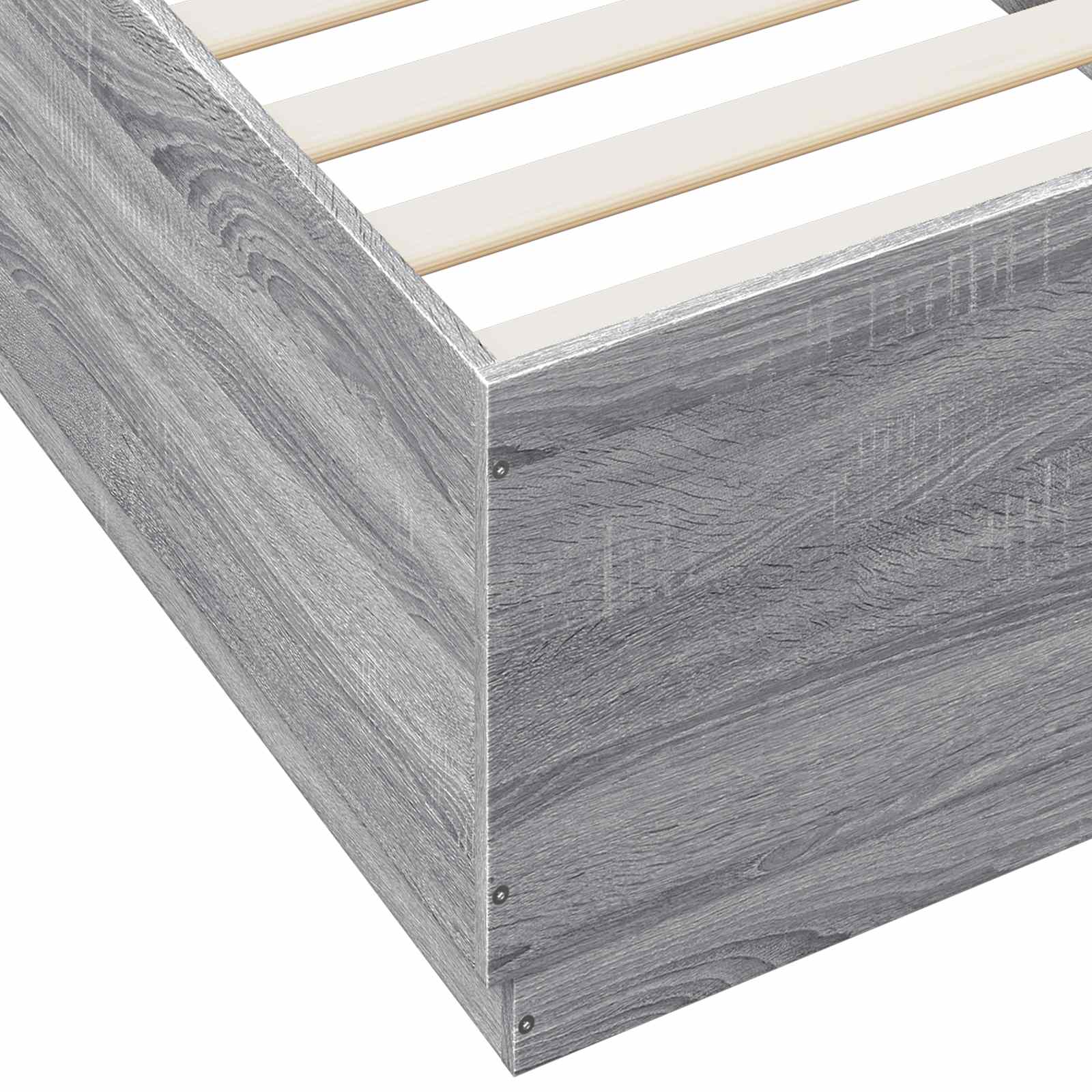 vidaXL Bettgestell mit LED Grau Sonoma 80 x 200 cm Holzwerkstoff – Bild 8