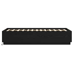 Postelový rám s LED Černý dub 80 x 200 cm Kompozitní dřevo - obrázek 6
