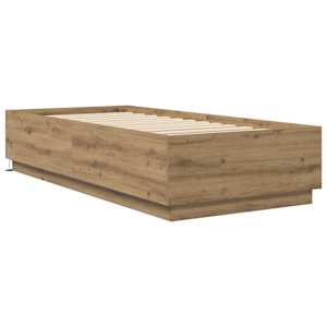Postelový rám s LED Dub artisan 80 x 200 cm Kompozitní dřevo - obrázek 4