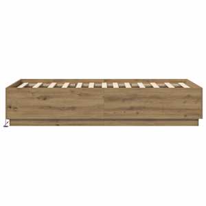 Postelový rám s LED Dub artisan 80 x 200 cm Kompozitní dřevo - obrázek 6