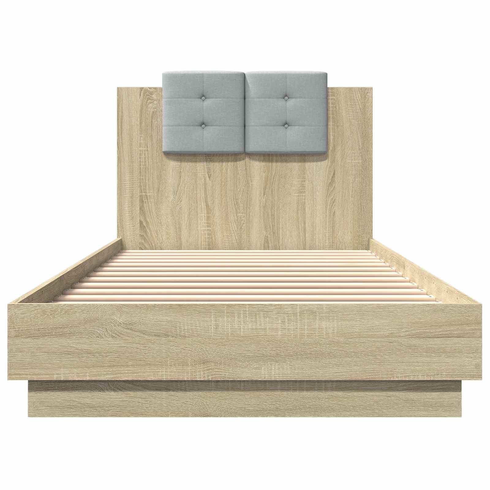 vidaXL Bettgestell mit Kopfteil Sonoma-Eiche 80 x 200 cm Holzwerkstoff – Bild 4