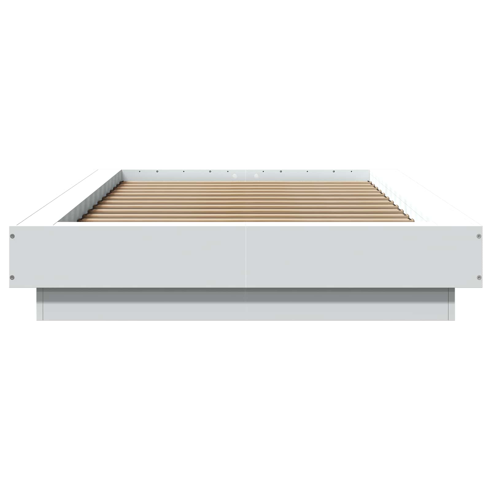 Sängyn runko LED-valolla valkoinen 80 x 200 cm Tekninen puu - Image 5