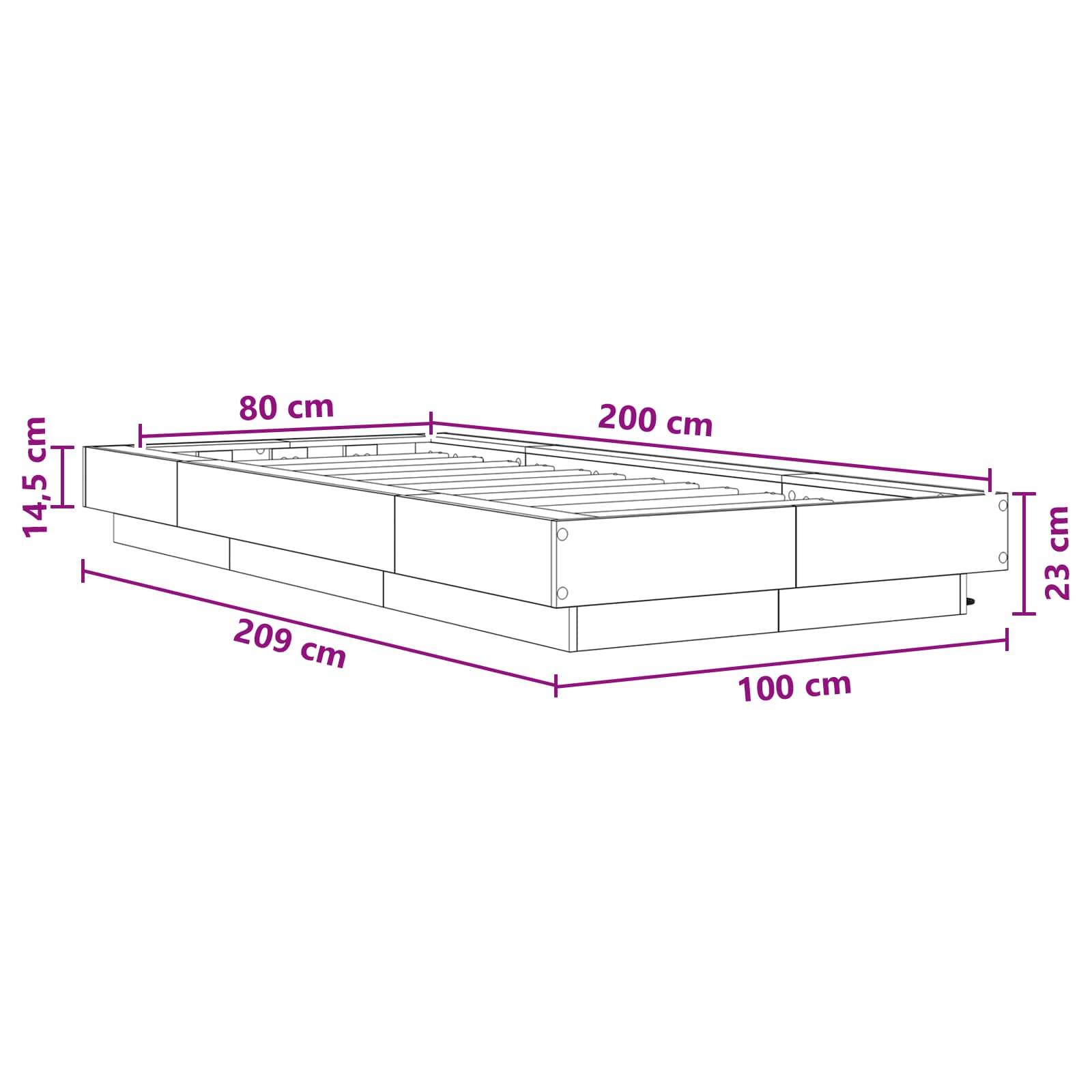 Bed Frame size guide