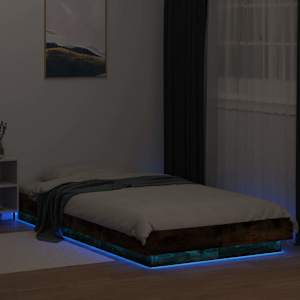 Postelový rám s LED Kouřový dub 80 x 200 cm Kompozitní dřevo - obrázek 3