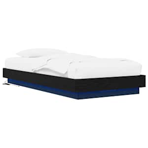 Postelový rám s LED Černý dub 80 x 200 cm Kompozitní dřevo - obrázek 2