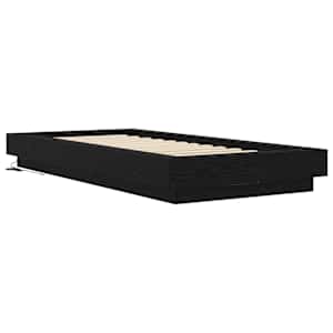 Postelový rám s LED Černý dub 80 x 200 cm Kompozitní dřevo - obrázek 4