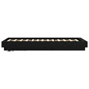 Postelový rám s LED Černý dub 80 x 200 cm Kompozitní dřevo - obrázek 6