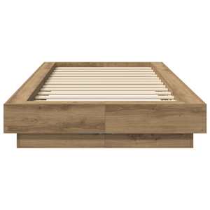 Postelový rám s LED Dub artisan 80 x 200 cm Kompozitní dřevo - obrázek 5
