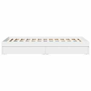 Rám postele s úložným prostorem se zásuvkou Bílá 80 x 200 cm - obrázek 5