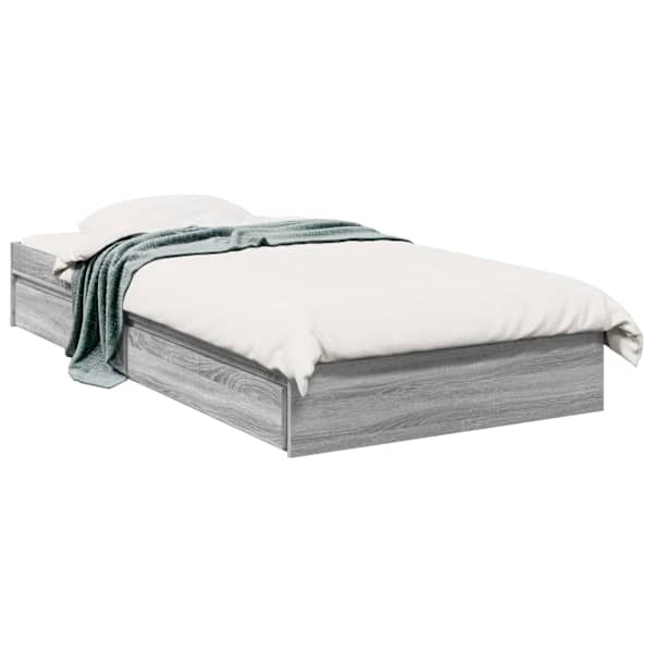 vidaXL Voodiraam ladustamisega Hall Sonoma 80 x 200 cm Tehispuit