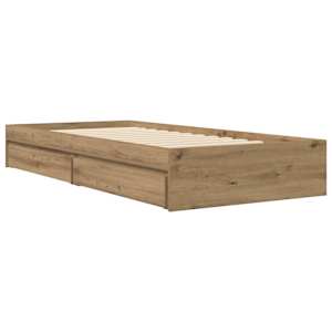 Rám postele s úložným prostorem Dub artisan 80 x 200 cm - obrázek 3