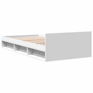 Rám postele s úložným prostorem se zásuvkou Bílá 80 x 200 cm - obrázek 6