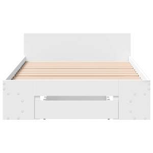 Rám postele s úložným prostorem se zásuvkou Bílá 80 x 200 cm - obrázek 4