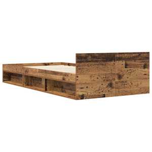 Rám postele s úložným prostorem Staré dřevo 80 x 200 cm - obrázek 6