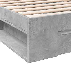 Rám postele s úložným prostorem Betonově šedá 80 x 200 cm - obrázek 7