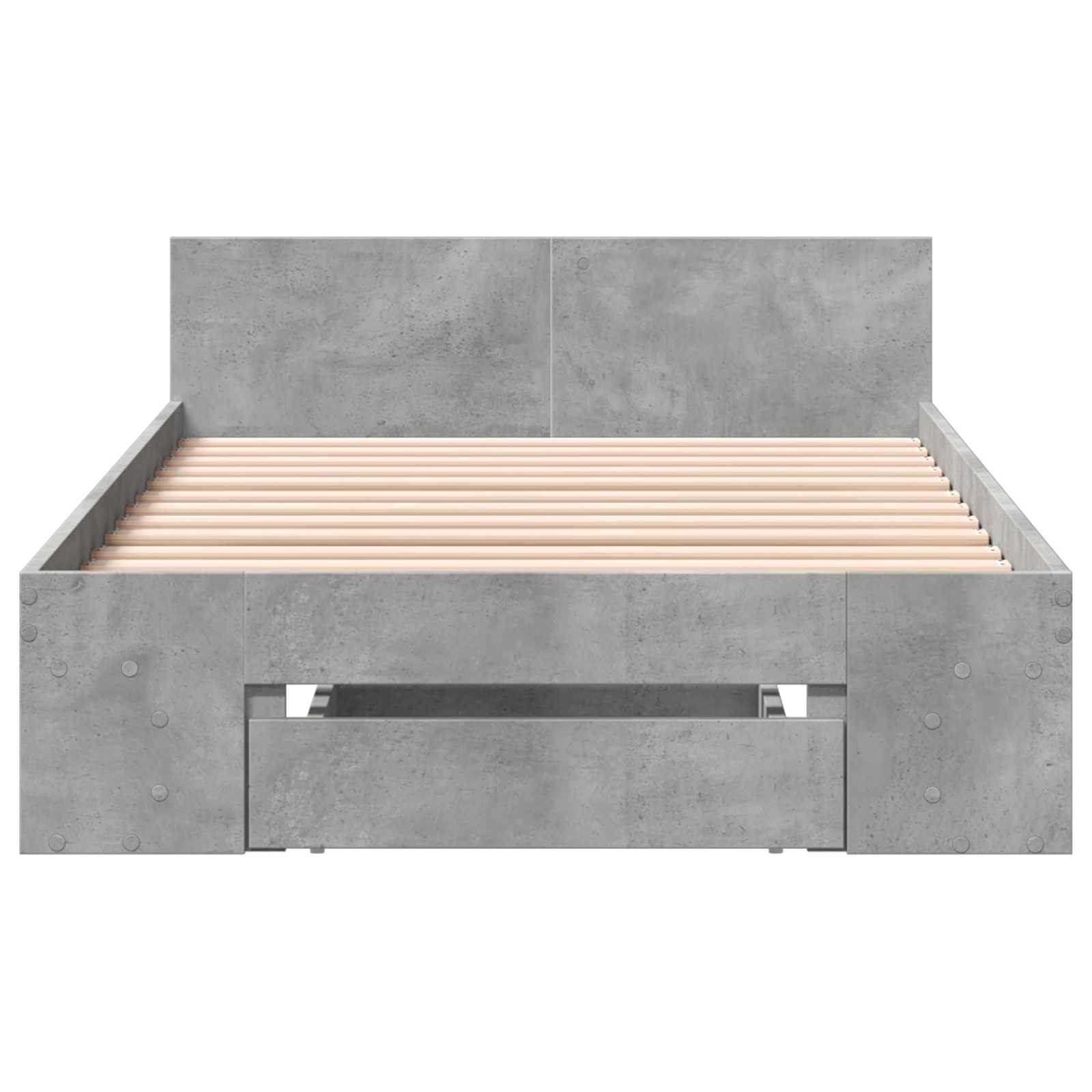 Sänkykehys varastolla Betoninharmaa 80 x 200 cm Tekninen puu - Image 4